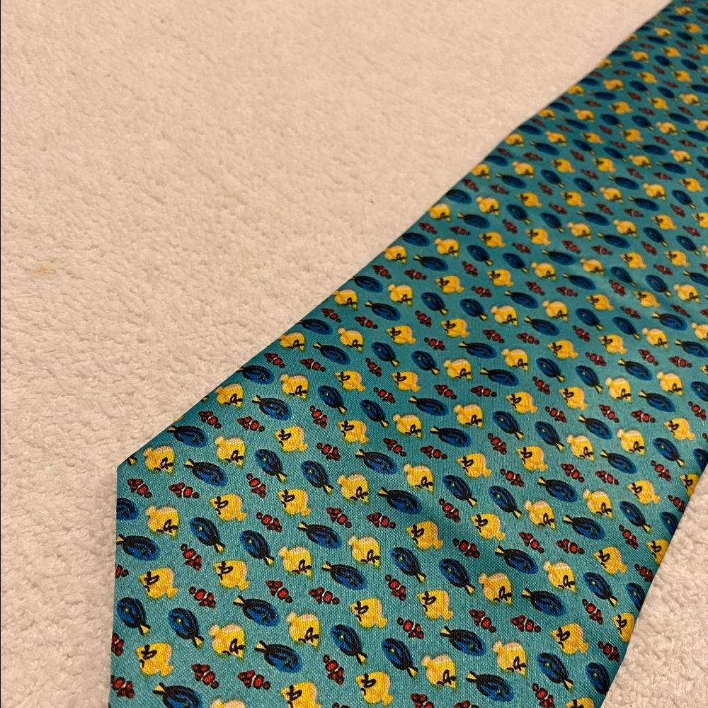 Brand New Trendy Happy Fish Tie By ROBERTO LORENZO